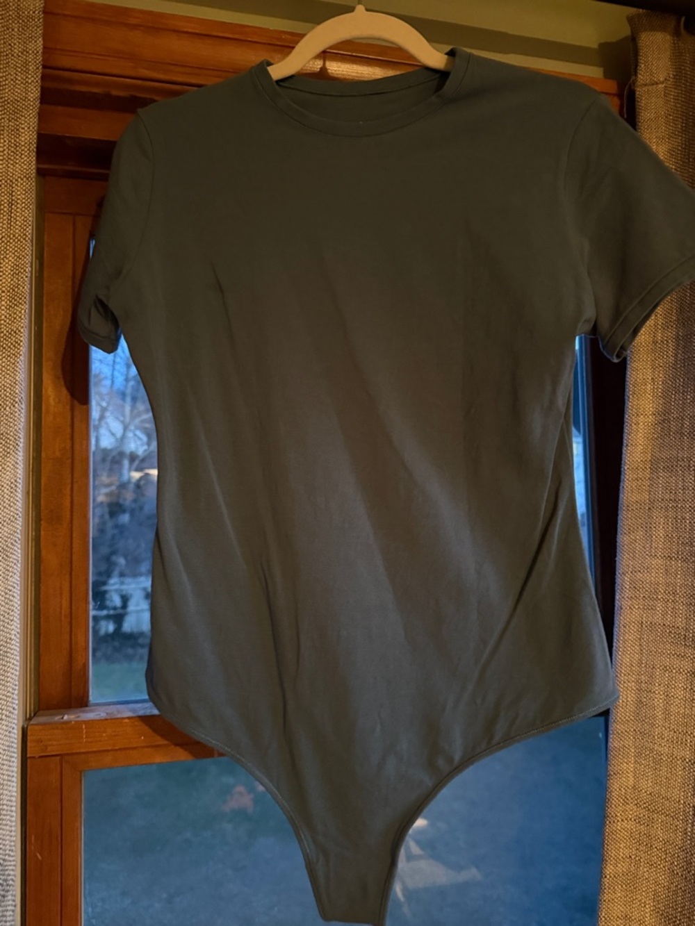 Quince Short-Sleeve Bodysuit in Ocean Blue